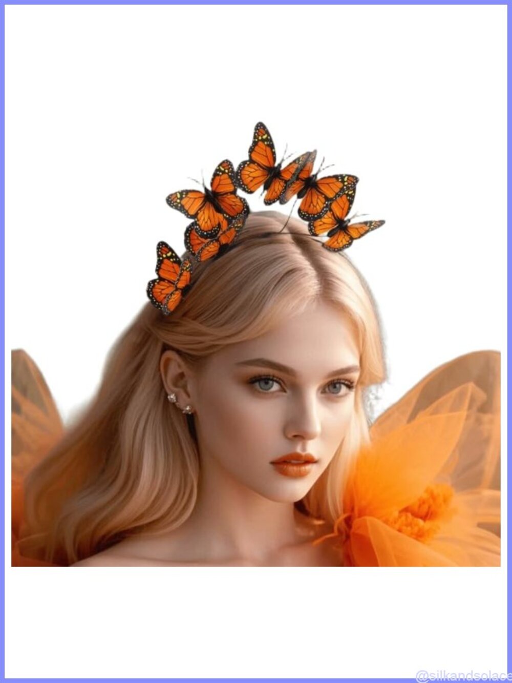 Butterfly Fascinator Headband Wire Plastic Derby Tea Party Costume Hair